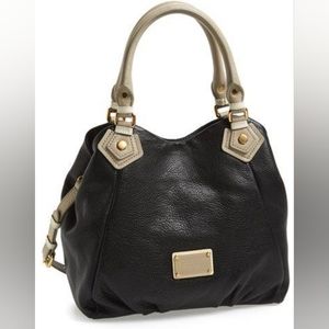 Marc by Marc Jacobs Black Classic Q - Fran Colorblock Leather Hobo Bag